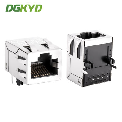 RJ45コネクタ 6U ゴールドプレートモジュラージャック付き 100Mbps 産業ネットワークポート