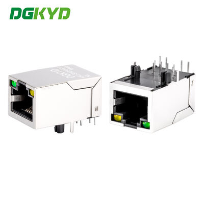 KRJ-SH256GYNL RJ45コネクタ 100Baseフィルタ LEDインジケータ シールド付き RJ45モジュラージャック