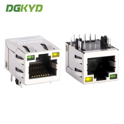 ネットワークポート用の6Uゴールドプレート付きの産業用グレード8PIN RJ45シールド接続器