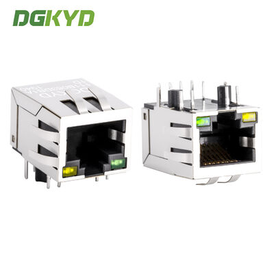 100Mbps RJ45 コンネクタ ネットワーク インターフェースのための統合 トランスフォーマーとシールドハウジング