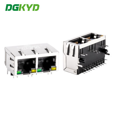 ギガビットイーサネット用 6u 金メッキ工業用RJ45コネクタ
