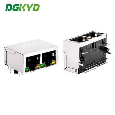 RJ45コネクタ モジュラージャック 6u金メッキフィルターおよびタブダウンポート ギガビットイーサネット用