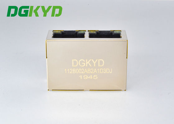 モジュラー ジャック100M BASE-T 1x2 2の港RJ45